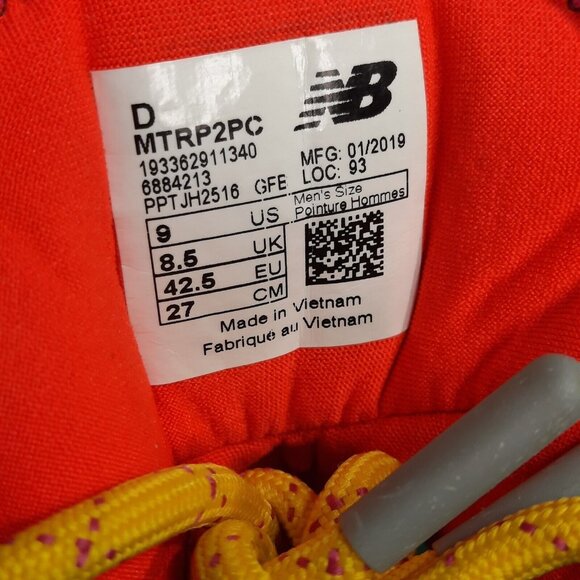 New Balance Pink and Orange Athletic Shoes with Dynamic Design - Picture 10 of 10